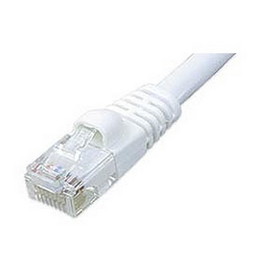 Ziotek 50ft CAT5e Network Patch Cable w/Boot, White ZT1195214