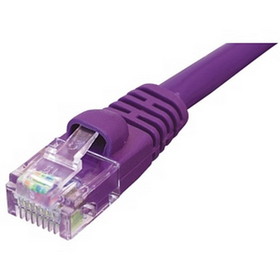 Ziotek 7ft CAT5e Network Patch Cable w/Boot, Purple ZT1195339
