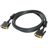 Generic 1211177 6.5ft. DVI-D Male to Male Dual Link Cable, Gold Ends, Black