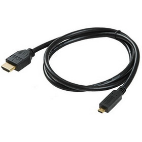 GWC 3ft. HDMI High-Speed w/Ethernet Micro Type D Male to Type A Male CH151090G