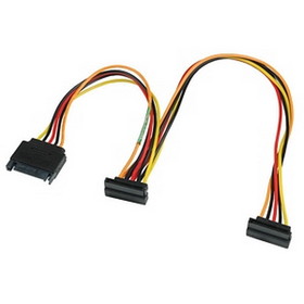 Generic 1480124 SATA II 15 Pin Splitter Extension Cable, 15in.