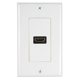Generic 1800113 1 Port HDMI Wall Plate, Off White
