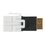 Generic 1800135 USB 2.0 Type B Female to B Female (BF-BF) Keystone Jack, White