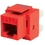 Generic 1800293 Cat5e 8P8C Keystone Panel Jack, Red