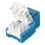 Ziotek RJ45 Cat5 / 5e Keystone Jack, Tool Free, Blue ZT1800314