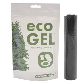 Emergency Zone 6304 Eco Gel & Toilet Liner Refill Set