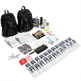 Emergency Zone 860-2 The Essentials Complete 72-Hour Kit - 4 Person: Black or Red Backpack