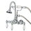 Kingston Brass AE12T1 Aqua Vintage Wall Mount Clawfoot Tub Faucet, Polished Chrome