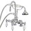 Kingston Brass AE16T1 Aqua Vintage Clawfoot Tub Faucet with Hand Shower, Polished Chrome