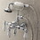 Aqua Vintage AE24T1 Vintage 3-3/8 Inch Wall Mount Tub Faucet with Hand Shower, Polished Chrome