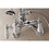 Kingston Brass AE306T1 Aqua Vintage Wall Mount Clawfoot Tub Faucets, Polished Chrome