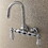 Kingston Brass AE4T1 Aqua Vintage 3-3/8 Inch Wall Mount Tub Faucet, Polished Chrome