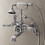 Kingston Brass AE54T1 Aqua Vintage Wall Mount Tub Faucet with Hand Shower, Polished Chrome