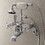 Kingston Brass AE60T1 Aqua Vintage Wall Mount Tub Faucet with Hand Shower, Polished Chrome
