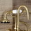 Kingston Brass Aqua Vintage AE7T7WLL Wilshire Wall Mount Clawfoot Tub Faucet, Brushed Brass
