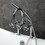 Kingston Brass AE8101RX Belknap Three-Handle 2-Hole Deck Mount Clawfoot Tub Faucet with Hand Shower, Polished Chrome