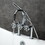 Kingston Brass AE8401RKX Webb Three-Handle 2-Hole Deck Mount Clawfoot Tub Faucet with Hand Shower, Polished Chrome