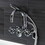 Kingston Brass AE8451RX Belknap Three-Handle 2-Hole Wall Mount Clawfoot Tub Faucet with Hand Shower, Polished Chrome