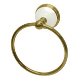 Kingston Brass Victorian Towel Ring, Brushed Brass