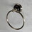 Kingston Brass BA9114C Water Onyx 6 in. Towel Ring, Polished Chrome
