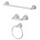 Kingston Brass BAK175148C 3-Piece Bathroom Accessory Set, Polished Chrome