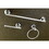 Kingston Brass BAK821248C 3-Piece Bathroom Accessories Set, Polished Chrome