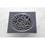 Kingston Brass BSF6360C Watercourse Floral 4" Square Grid Shower Drain, Polished Chrome
