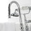 Kingston Brass CA8T1 Vintage 3-3/8" Tub Wall Mount Clawfoot Tub Faucet with Hand Shower, Polished Chrome