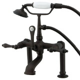 Kingston Brass Vintage 7-Inch Deck Mount Clawfoot Tub Faucet, Oil Rubbed Bronze CC103T5