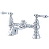 Kingston Brass Heritage 7-Inch Deck Mount Tub Faucet, Polished Chrome