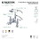 Kingston Brass CC1161T5 Heritage Deck Mount Tub Faucet with Hand Shower, Oil Rubbed Bronze