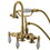 Kingston Brass CC16T1 Vintage 3-3/8-Inch Deck Mount Tub Faucet, Polished Chrome