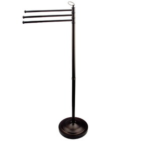 Kingston Brass CC2025 Pedestal Tower Rack with Three Bars, Oil Rubbed Bronze