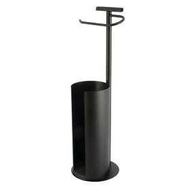 Kingston Brass Continental Freestanding Toilet Paper Holder with Roll Storage and Phone Stand