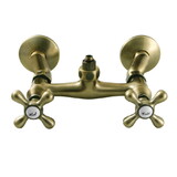 Kingston Brass CC2133 Vintage Wall Mount Tub Faucet Body with Riser Adapter, Antique Brass