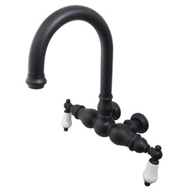 Kingston Brass Vintage 3-3/8-Inch Wall Mount Tub Faucet, Oil Rubbed Bronze CC3005T5