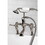 Kingston Brass CC409T8BL Clawfoot Tub Faucet with Hand Shower, Brushed Nickel