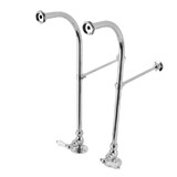 Kingston Brass Rigid Freestand Supplies with Stops, Polished Chrome CC451HCL
