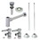 Kingston Brass CC53301DLVOKB30 Modern Plumbing Sink Trim Kit with Bottle Trap and Overflow Drain, Polished Chrome