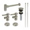 Kingston Brass CC53308DLTRMK1 Plumbing Sink Trim Kit with Bottle Trap and Drain (No Overflow), Brushed Nickel