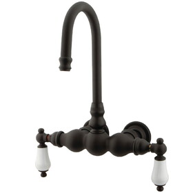 Kingston Brass Vintage 3-3/8-Inch Wall Mount Tub Faucet, Oil Rubbed Bronze CC5T5