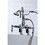 Kingston Brass CC614T1 Vintage Clawfoot Tub Faucet with Hand Shower, Polished Chrome