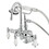 Kingston Brass CC618T1 Vintage Clawfoot Tub Faucet with Hand Shower, Polished Chrome