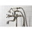 Kingston Brass CCK226K6 Kingston Freestanding Clawfoot Tub Faucet Package with Supply Line, Polished Nickel