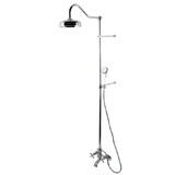 Kingston Brass Vintage Clawfoot Tub Faucet Package with Shower Combo, Polished Chrome