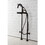 Aqua Vintage CCK8105DX Concord Freestanding Tub Faucet with Supply Line, Stop Valve, Oil Rubbed Bronze