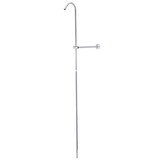 Kingston Brass Vintage Shower Riser And Wall Support, Polished Chrome