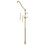 Kingston Brass CCR6177 Vintage 60-Inch Shower Riser with 17-Inch Shower Arm, Brushed Brass