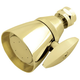Elements of Design DCK132A2 2-1/4-Inch OD Adjustable Brass Shower Head, Polished Brass