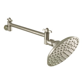 Elements of Design DCK13528 Showerhead and High Low Adjustable Arm In Retail Packaging, Brushed Nickel